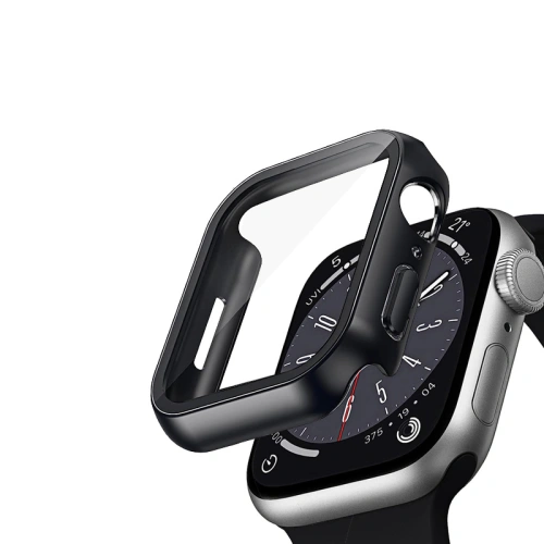 Kup Case + Glas Crong Hybrid Watch Case Apple Watch 4/5/6/7/SE/8/9 40/41mm (Schwarz) - CRG616 - {ean13} - Sklep Home Screen