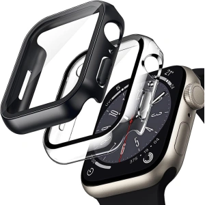 Kup Etui + szkło Crong Hybrid Watch Case Apple Watch 4/5/6/7/8/9/SE 44/45mm (Clear) - CRG617 - {ean13} - Sklep Home Screen