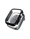 Etui + szkło Crong Hybrid Watch Case Apple Watch 4/5/6/7/8/9/SE 44/45mm (Carbon)