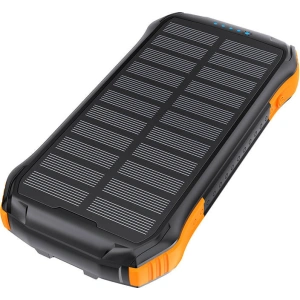 Buy Choetech B658 Solar Powerbank 2xUSB-A 10000mAh Qi 5W (black-orange) - CHT187 - {ean13} - Home Screen Store Europe