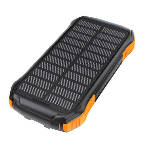 Kup Choetech Solar-Powerbank B658 2xUSB-A 10000mAh Qi 5W (schwarz und orange) - CHT187 - {ean13} - Sklep Home Screen