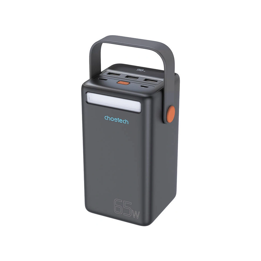 Mini stacja zasilania powerbank Choetech B664 50000mAh 65W (czarna)