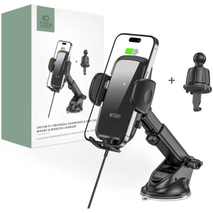 Kup Tech-Protect Suport auto cu încărcător wireless CM15W-V1 Suport auto încărcător wireless 15W negru - THP2114 - {ean13} - Sklep Home Screen