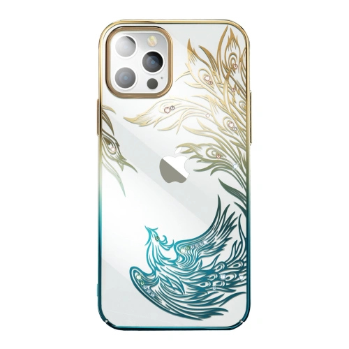 Kup Kingxbar Apple Case Phoenix Swarovski iPhone 14 Plus / 15 Plus gold-blau - KGX664 - {ean13} - Sklep Home Screen