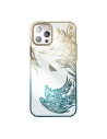 Etui Kingxbar Phoenix Swarovski Apple iPhone 14 zlatoblé modré