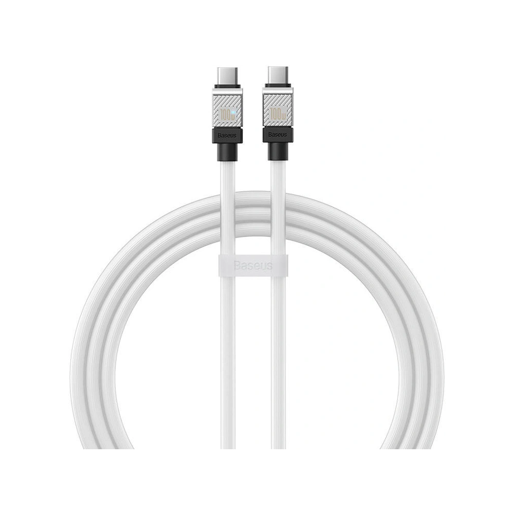 Kabel Baseus CoolPlay USB-C/USB-C 100W, 1m (biały)