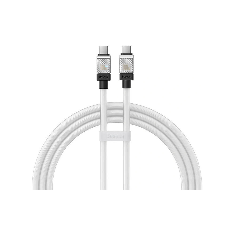 Kabel Baseus CoolPlay USB-C/USB-C 100W, 1m (biały)