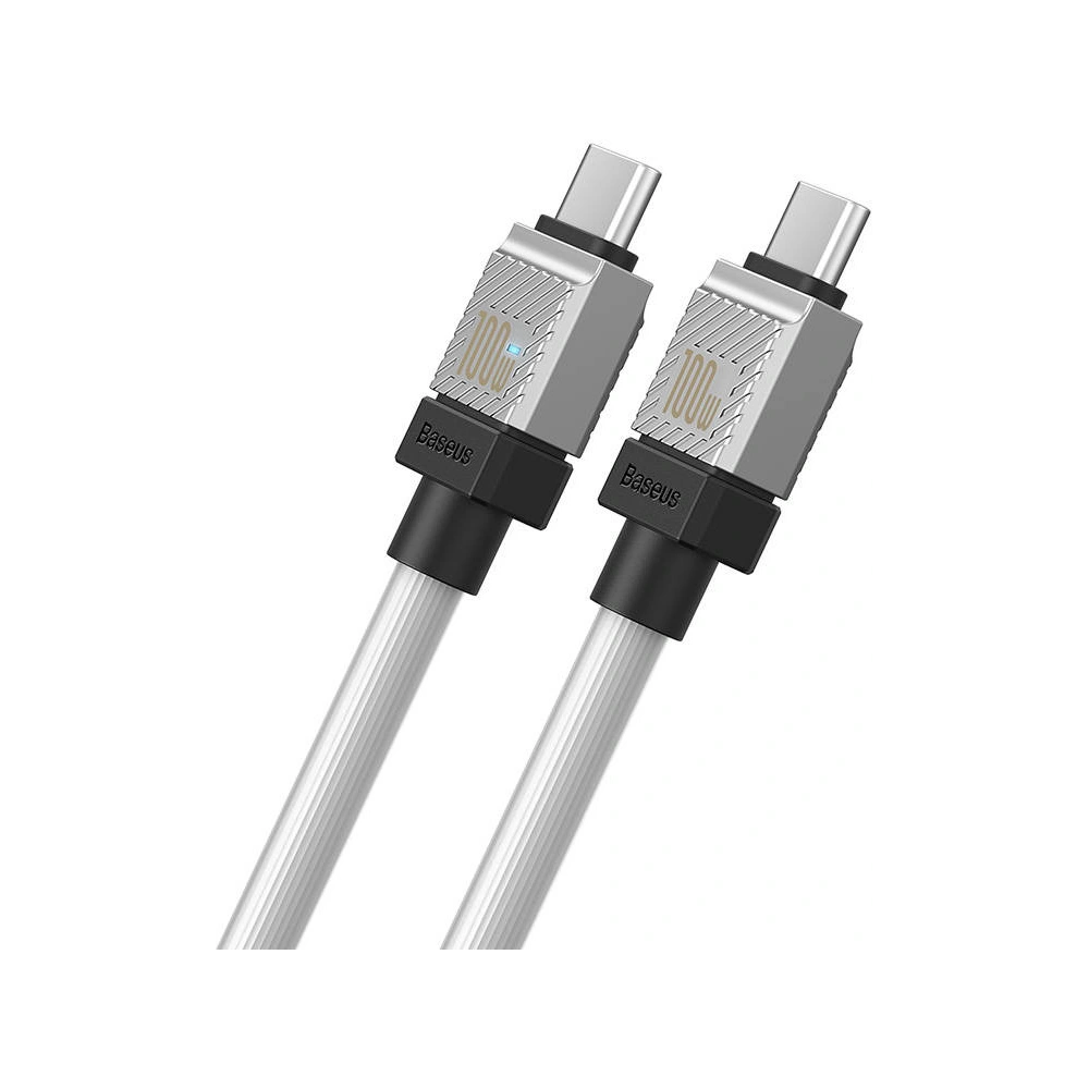 Kabel Baseus CoolPlay USB-C/USB-C 100W, 1m (biały)