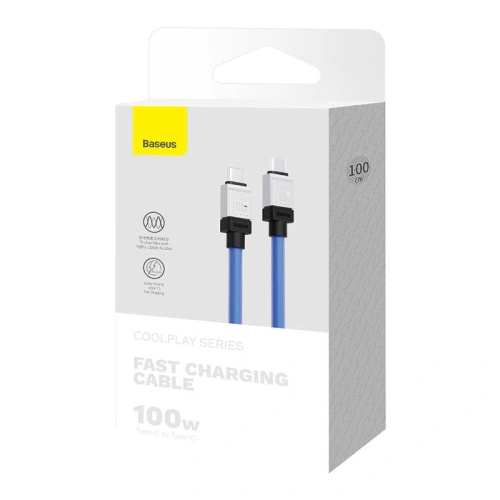 Kup Kábel Baseus CoolPlay USB-C/USB-C 100W 1m (kék) - BSU4393 - {ean13} - Sklep Home Screen