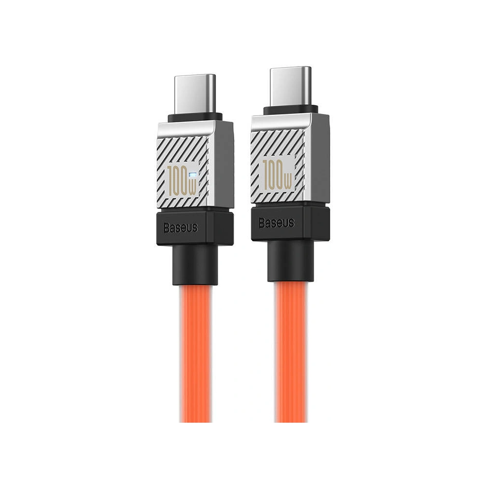 Kabel Baseus CoolPlay USB-C/USB-C 100W 1m (pomarańczowy)