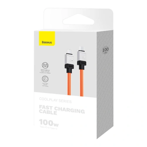 Kup Kabel Baseus CoolPlay USB-C/USB-C 100W 1m (oranžový) - BSU4394 - {ean13} - Sklep Home Screen