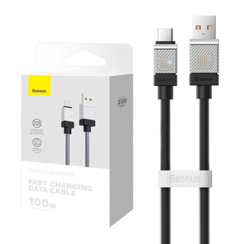 Kup Kabel Baseus CoolPlay USB-A/USB-C 100W 1m (černý) - BSU4399 - {ean13} - Sklep Home Screen