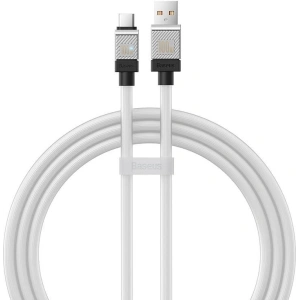 Kabel Baseus CoolPlay USB-A/USB-C 100W 1m (biały)