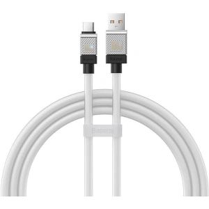 Kabel Baseus CoolPlay USB-A/USB-C 100W 1m (biały)
