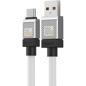 Kabel Baseus CoolPlay USB-A/USB-C 100W 1m (biały)