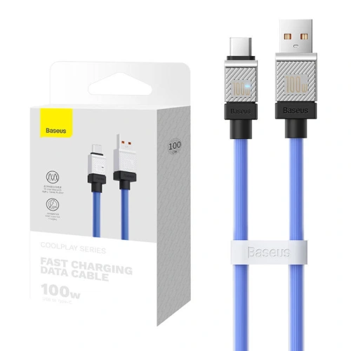 Kup Kábel Baseus CoolPlay USB-A/USB-C 100W 1m (kék) - BSU4401 - {ean13} - Sklep Home Screen