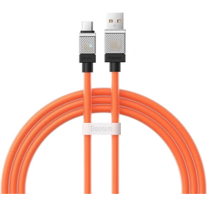Kabel Baseus CoolPlay USB-A/USB-C 100W 1m (pomarańczowy)