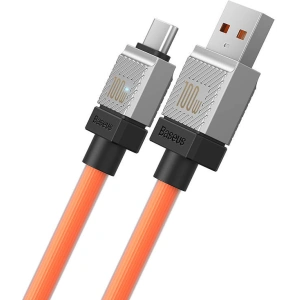 Kabel Baseus CoolPlay USB-A/USB-C 100W 1m (pomarańczowy)