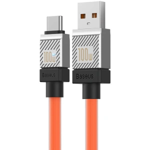Kabel Baseus CoolPlay USB-A/USB-C 100W 1m (pomarańczowy)