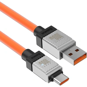 Kabel Baseus CoolPlay USB-A/USB-C 100W 1m (pomarańczowy)