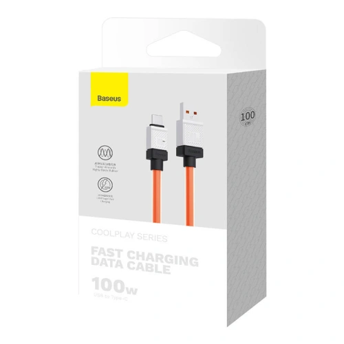 Kup Kábel Baseus CoolPlay USB-A/USB-C 100W 1m (narancssárga) - BSU4402 - {ean13} - Sklep Home Screen
