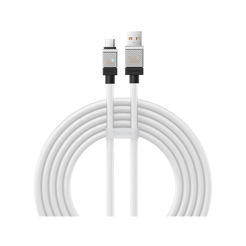 Kabel Baseus CoolPlay USB-A/USB-C 100W 2m (biały)