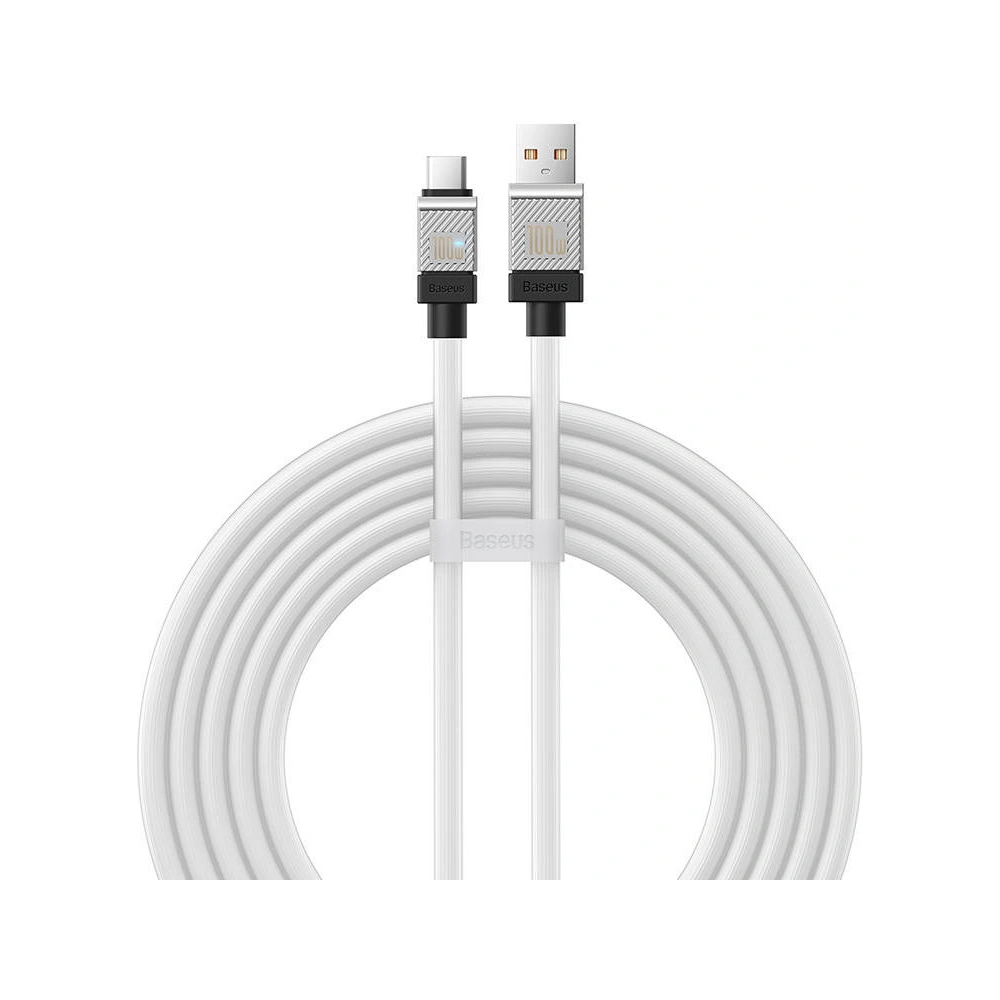 Kabel Baseus CoolPlay USB-A/USB-C 100W 2m (biały)