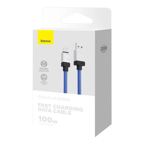 Kup Kabel Baseus CoolPlay USB-A/USB-C 100W 2m (modrý) - BSU4405 - {ean13} - Sklep Home Screen