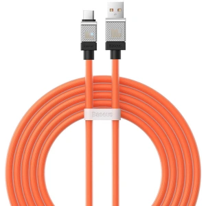Kabel Baseus CoolPlay USB-A/USB-C 100W 2m (pomarańczowy)