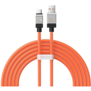 Kabel Baseus CoolPlay USB-A/USB-C 100W 2m (pomarańczowy)