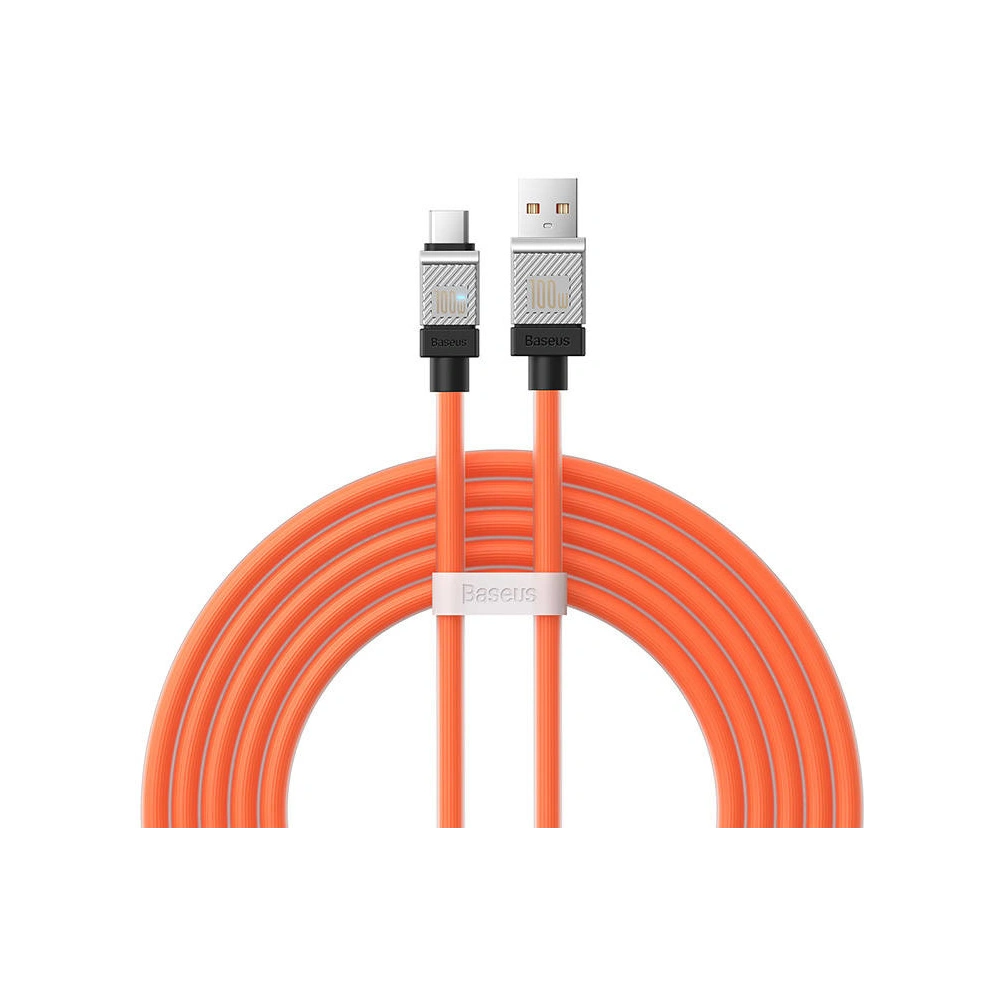 Kabel Baseus CoolPlay USB-A/USB-C 100W 2m (pomarańczowy)