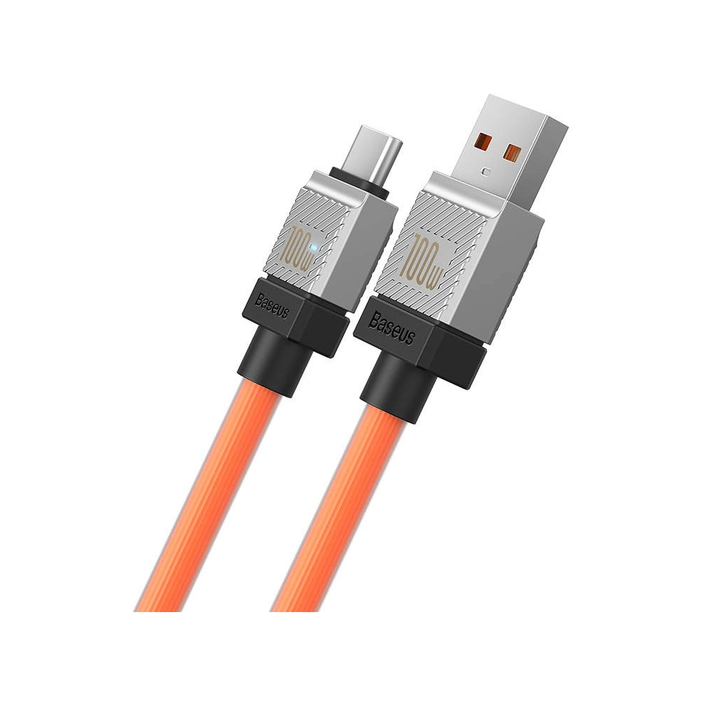 Kabel Baseus CoolPlay USB-A/USB-C 100W 2m (pomarańczowy)
