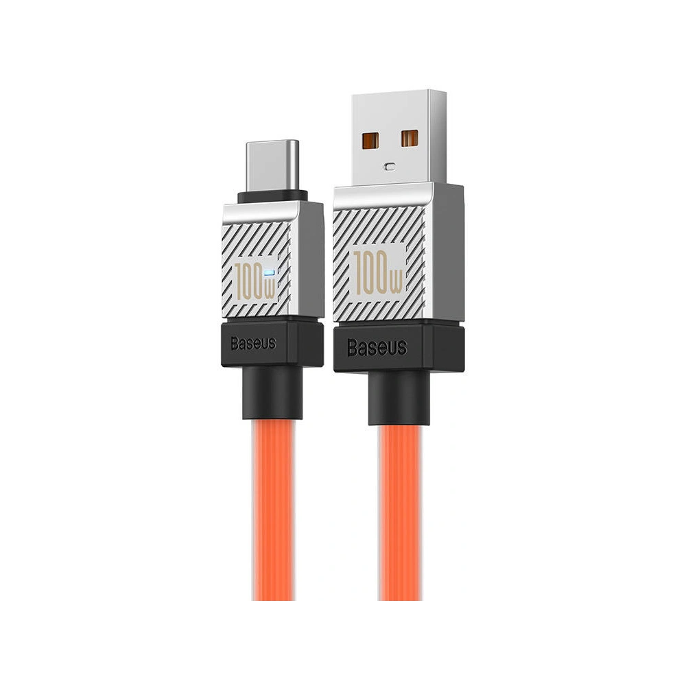 Kabel Baseus CoolPlay USB-A/USB-C 100W 2m (pomarańczowy)