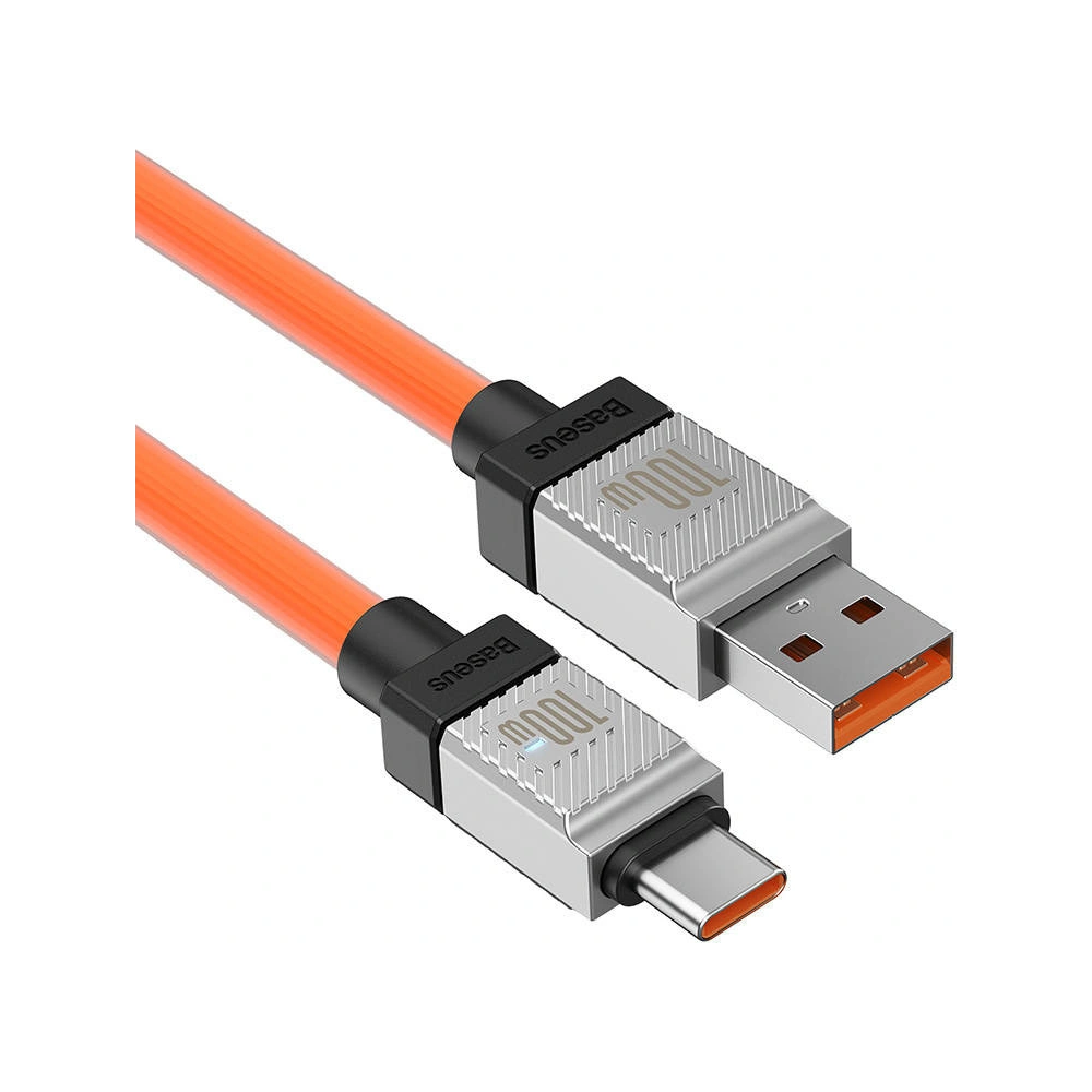 Kabel Baseus CoolPlay USB-A/USB-C 100W 2m (pomarańczowy)