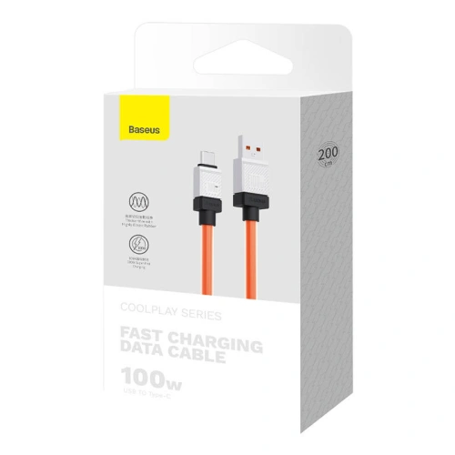 Kup Baseus Kabel CoolPlay USB-A/USB-C 100W 2m (orange) - BSU4406 - {ean13} - Sklep Home Screen