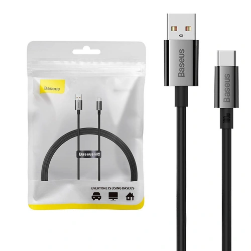 Kup Kabel Baseus Superior USB-A/USB-C 100W 1m (černý) - BSU4407 - {ean13} - Sklep Home Screen