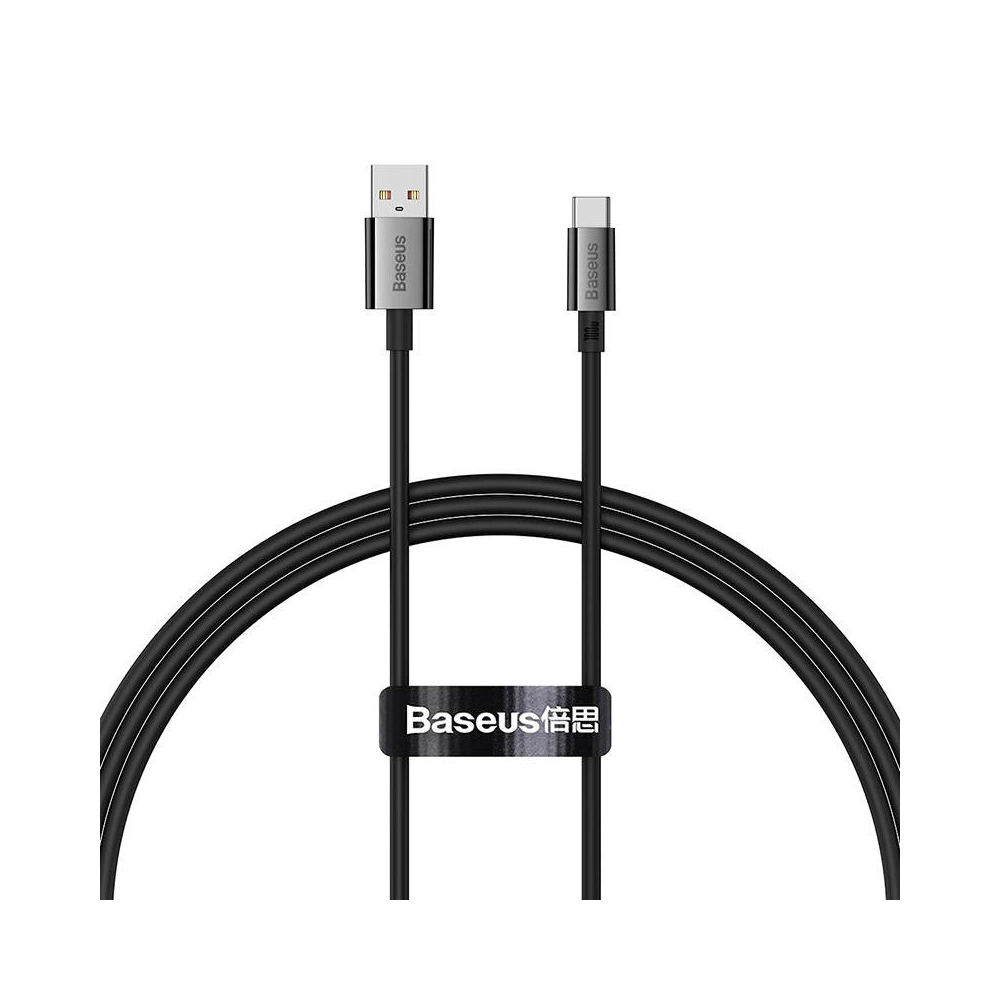 Kabel Baseus Superior USB-A/USB-C 100W 1m (czarny)