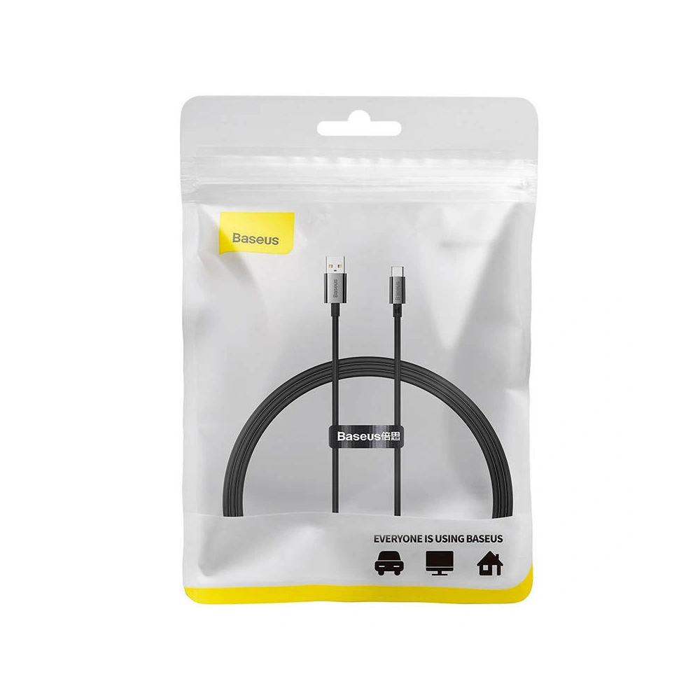 Kabel Baseus Superior USB-A/USB-C 100W 1m (czarny)