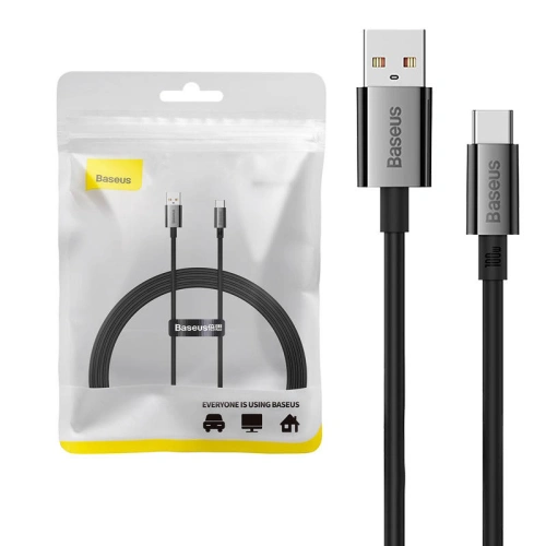 Kup Kabel Baseus Superior USB-A/USB-C 100W 1,5m (černý) - BSU4408 - {ean13} - Sklep Home Screen