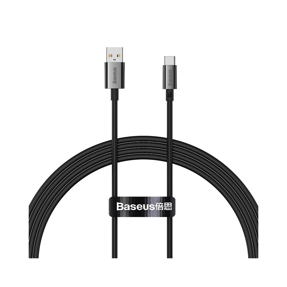 Kabel Baseus Superior USB-A/USB-C 100W 1,5m (czarny)
