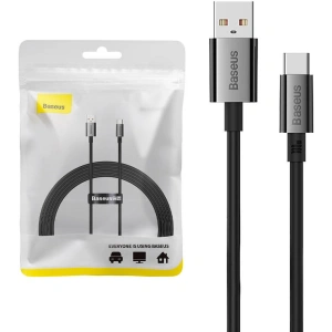Kabel Baseus Superior USB-A/USB-C 100W 2m (černý)