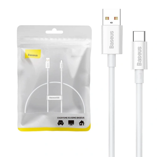 Kup Baseus 0.25m Kabel Superior USB-A/USB-C 100W (weiß) - BSU4410 - {ean13} - Sklep Home Screen
