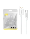 Baseus 0.25m Cablu Superior USB-A/USB-C 100W (alb)