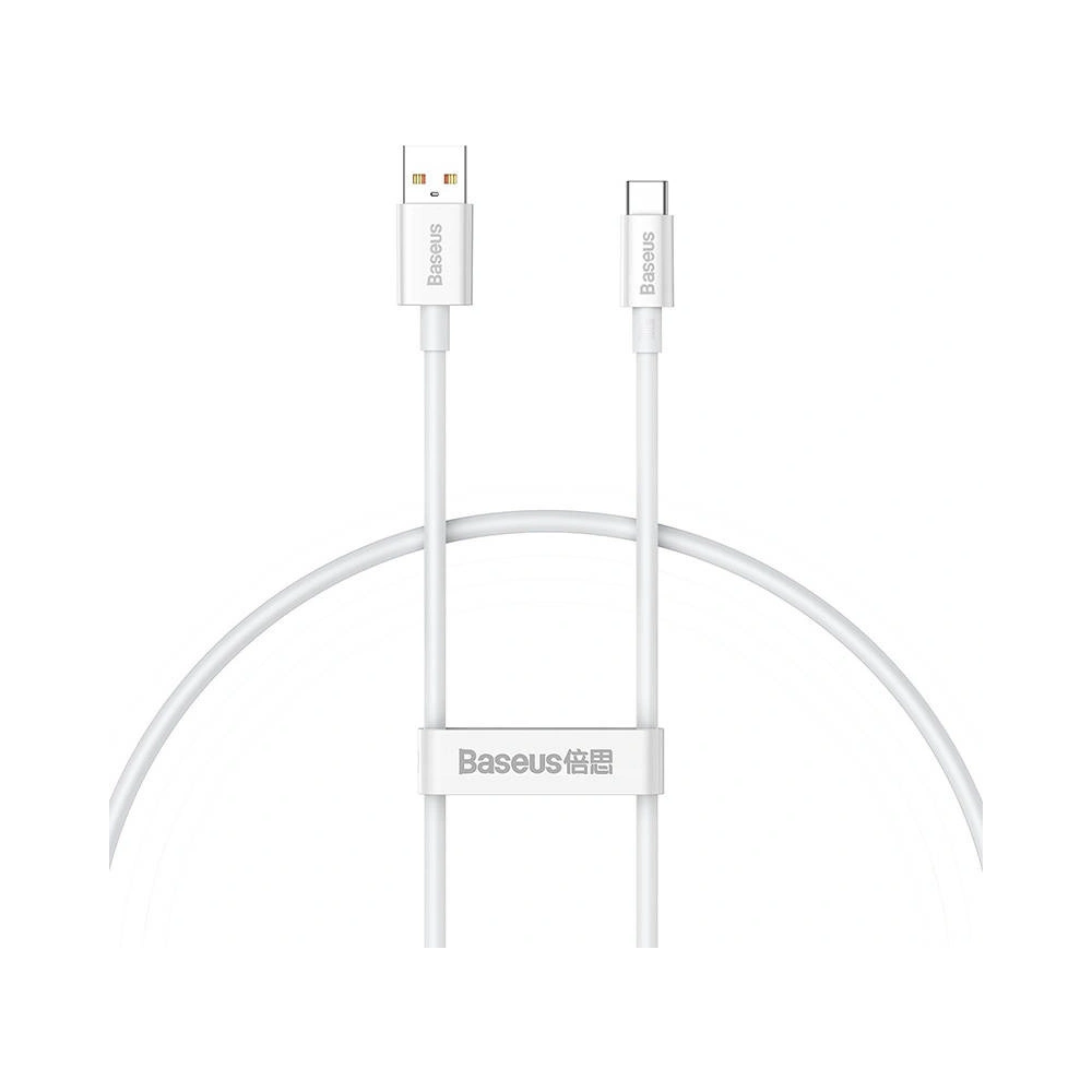 Kabel Baseus Superior USB-A/USB-C 100W 0.25m (biały)