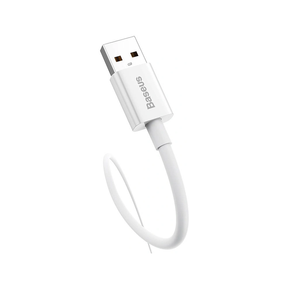 Kabel Baseus Superior USB-A/USB-C 100W 0.25m (biały)
