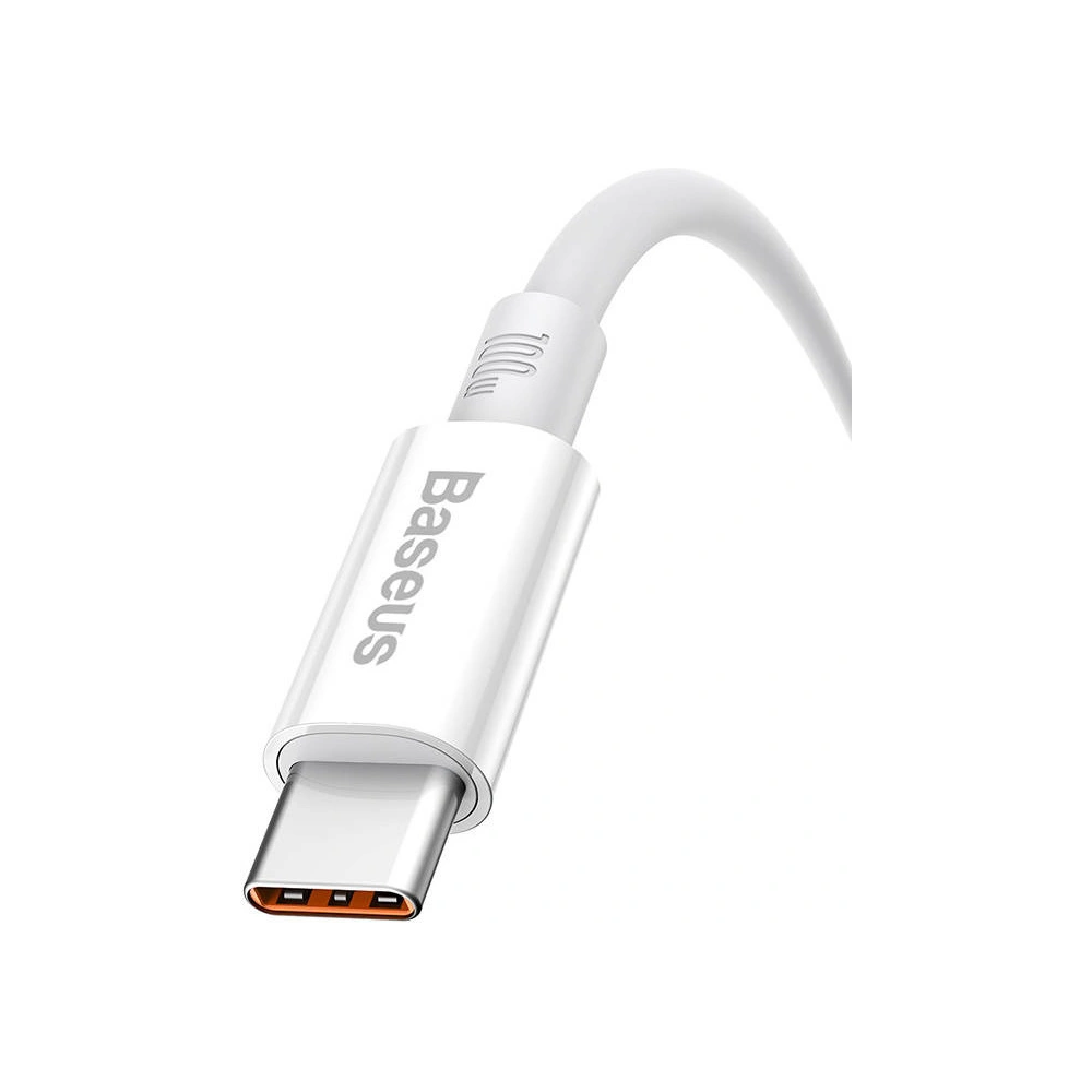 Kabel Baseus Superior USB-A/USB-C 100W 0.25m (biały)