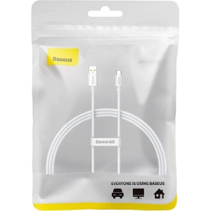 Kabel Baseus Superior USB-A/USB-C 100W 1m (biały)