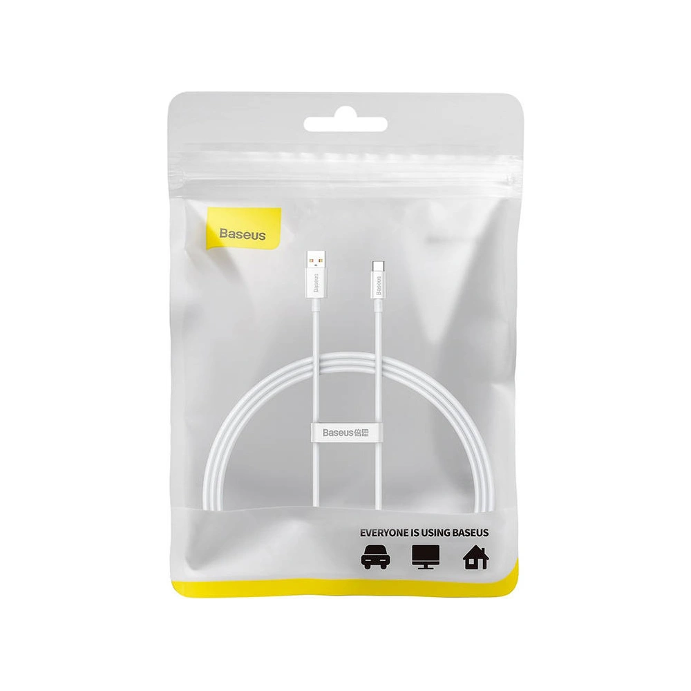 Kabel Baseus Superior USB-A/USB-C 100W 1m (biały)