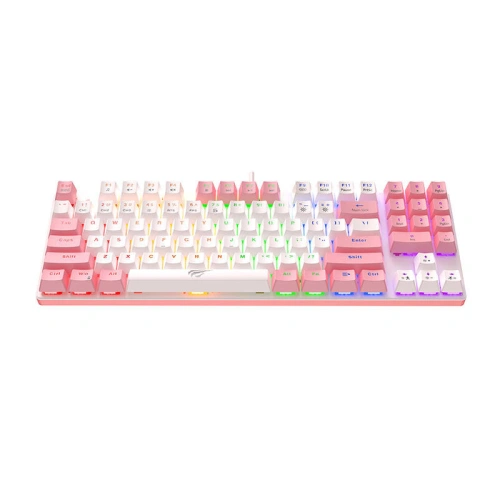 Kup Tastatura de gaming HAVIT KB512L PRO (alb și roz) - HVT216 - {ean13} - Sklep Home Screen