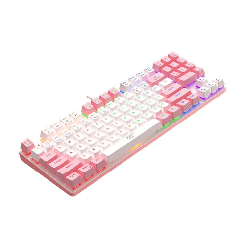 Kup Tastatura de gaming HAVIT KB512L PRO (alb și roz) - HVT216 - {ean13} - Sklep Home Screen
